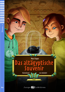 portada del libro en alemán "Das altägyptische Souvenir"" para el aprendizaje de este idioma.