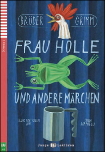 Portada del libro "Frau Holle und andere Märchen" en alemán para el aprendizaje de este idioma