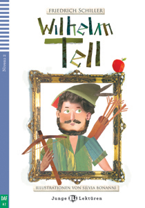 Wilhelm Tell: portada del libro adaptado para la lectura en alemán